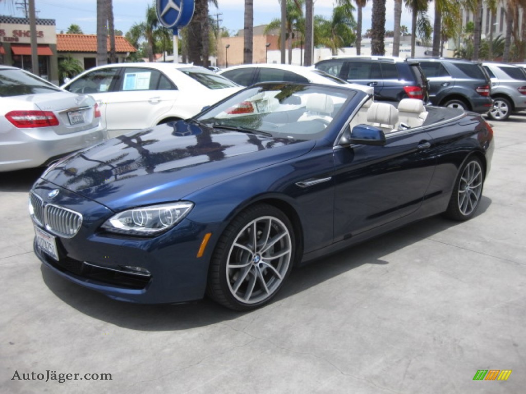 2012 6 Series 650i Convertible - Deep Sea Blue Metallic / Black Nappa Leather photo #23