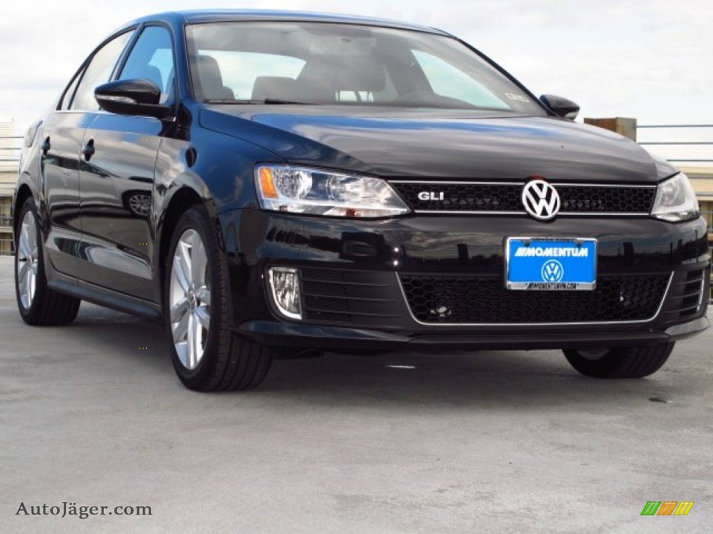 2014 Jetta GLI - Deep Black Pearl Metallic / Titan Black photo #1