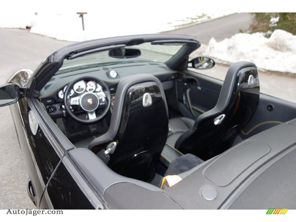 2011 911 Turbo S Cabriolet - Black / Black photo #11