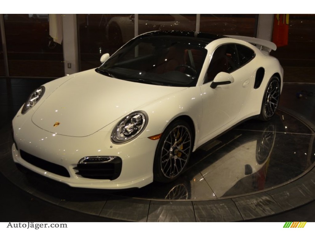 2014 911 Turbo S Coupe - White / Carrera Red Natural Leather photo #1