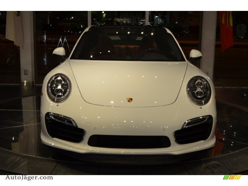 2014 911 Turbo S Coupe - White / Carrera Red Natural Leather photo #2
