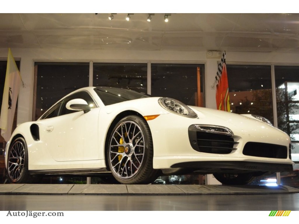 2014 911 Turbo S Coupe - White / Carrera Red Natural Leather photo #9