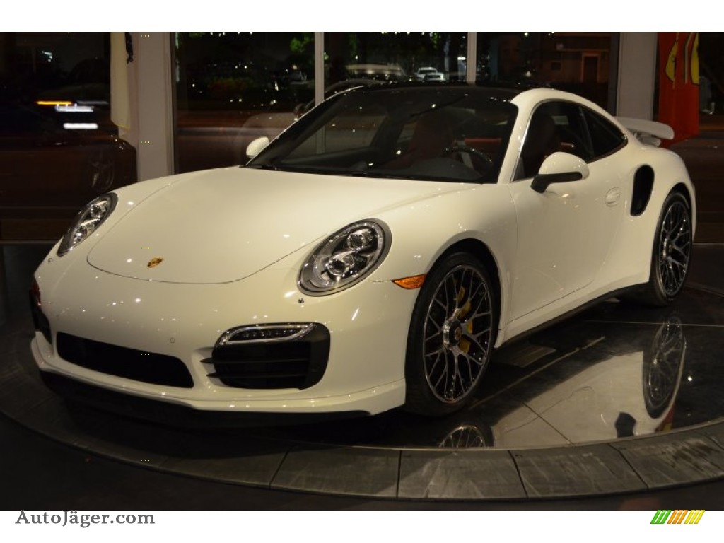 2014 911 Turbo S Coupe - White / Carrera Red Natural Leather photo #13