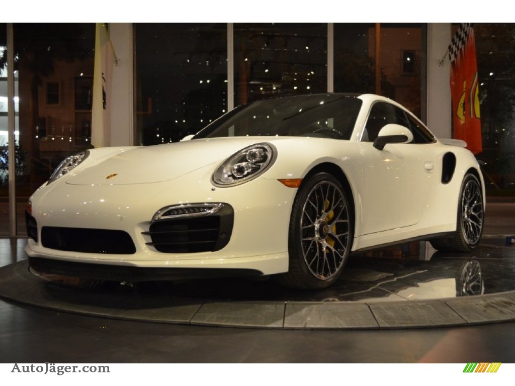 2014 911 Turbo S Coupe - White / Carrera Red Natural Leather photo #14