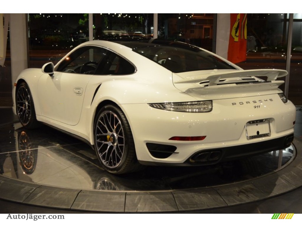 2014 911 Turbo S Coupe - White / Carrera Red Natural Leather photo #20