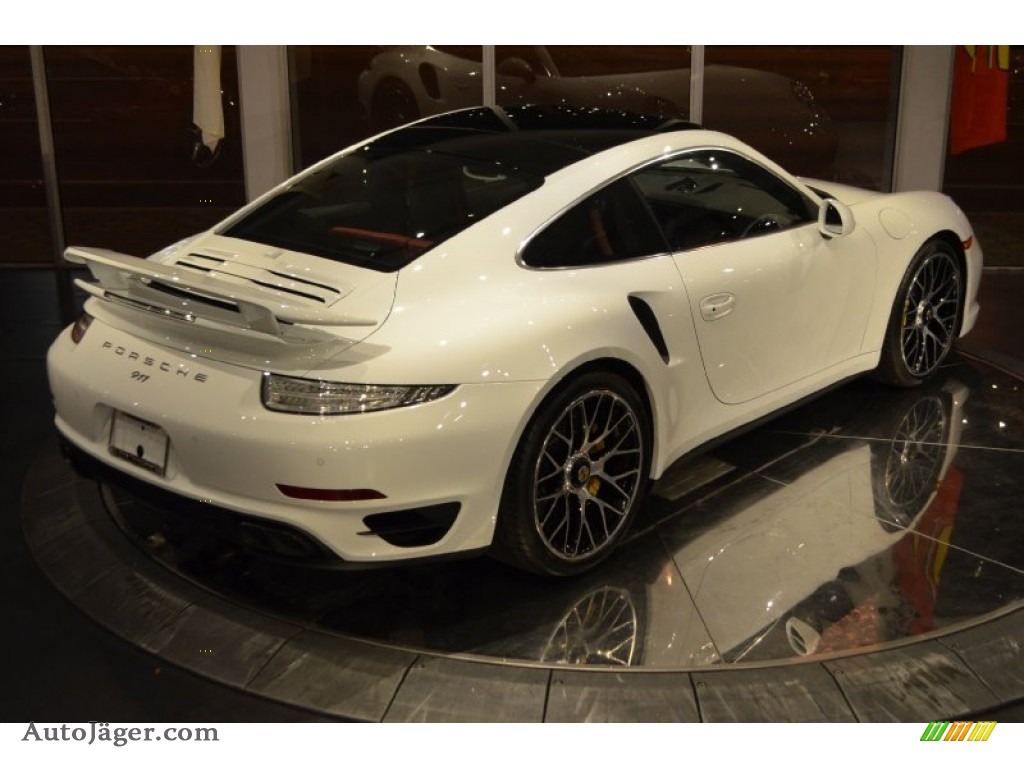 2014 911 Turbo S Coupe - White / Carrera Red Natural Leather photo #26