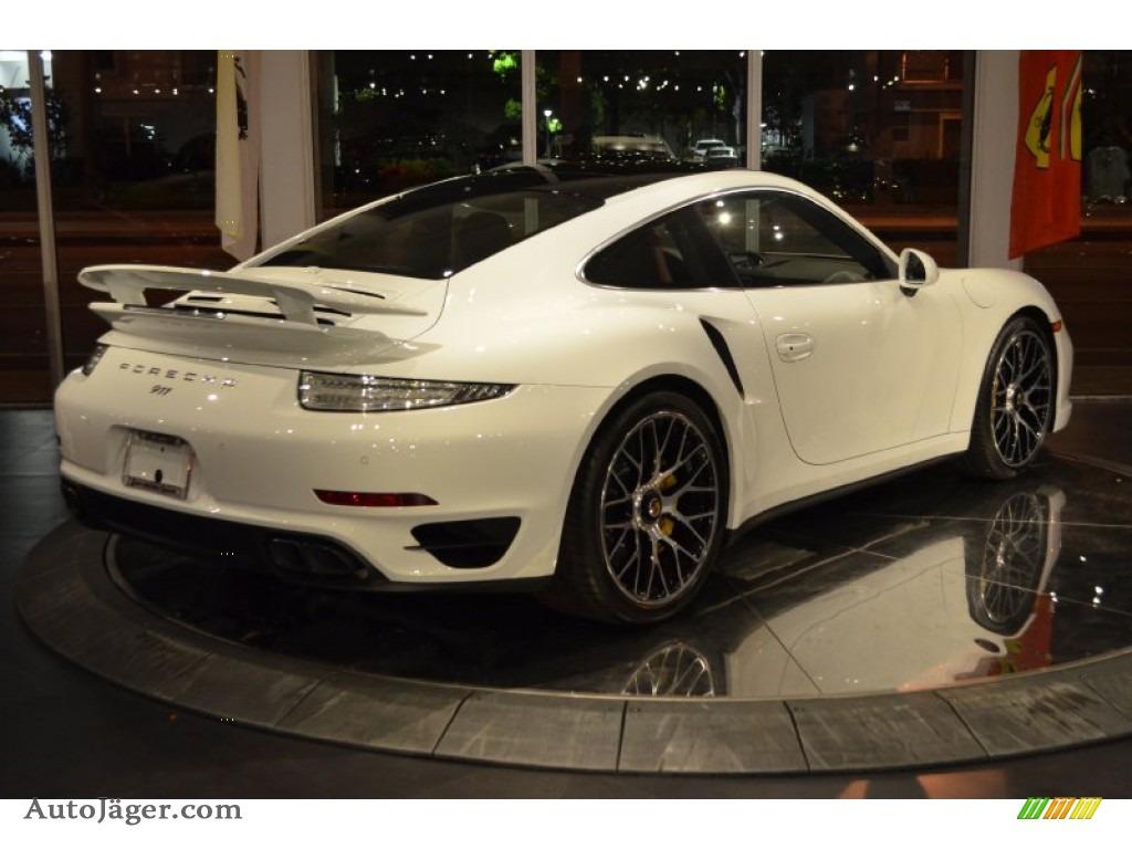 2014 911 Turbo S Coupe - White / Carrera Red Natural Leather photo #27