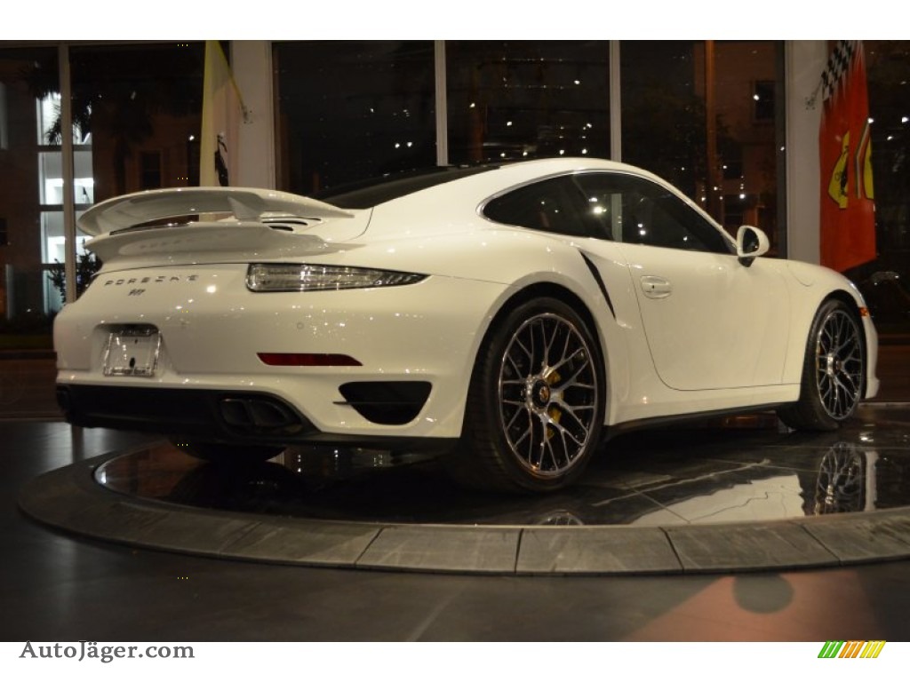 2014 911 Turbo S Coupe - White / Carrera Red Natural Leather photo #28