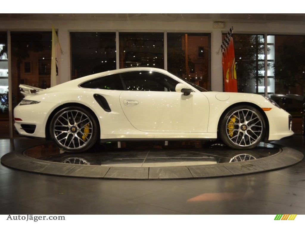 2014 911 Turbo S Coupe - White / Carrera Red Natural Leather photo #31