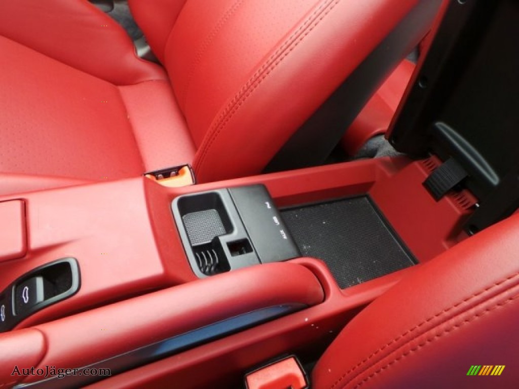 2011 911 Turbo S Cabriolet - Meteor Grey Metallic / Carrera Red photo #25