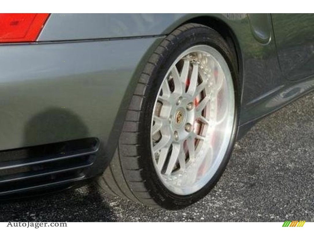 2004 911 Turbo Cabriolet - Seal Grey Metallic / Black photo #15