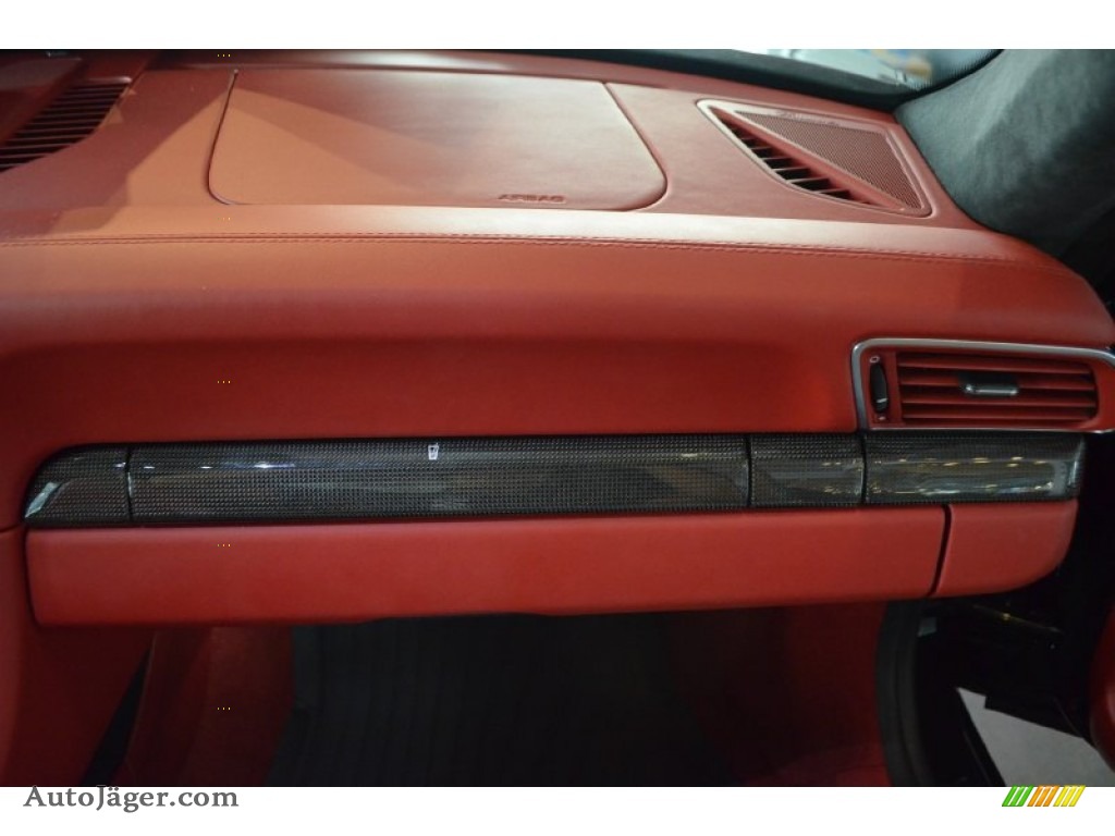 2014 911 Turbo S Coupe - Basalt Black Metallic / Carrera Red Natural Leather photo #36