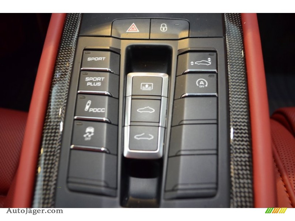 2014 911 Turbo S Coupe - Basalt Black Metallic / Carrera Red Natural Leather photo #41