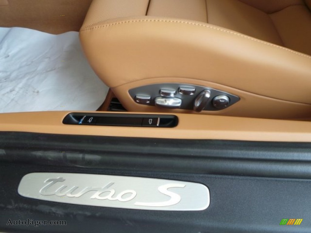 2014 911 Turbo S Coupe - White / Espresso/Cognac Natural Leather photo #13