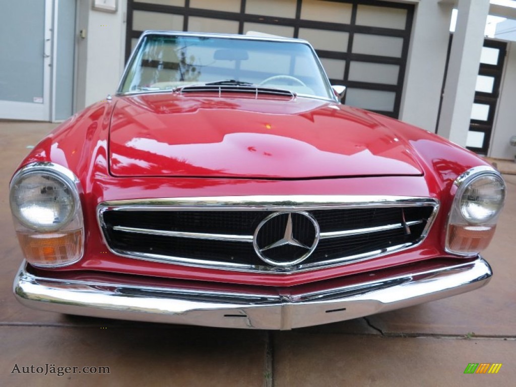 1969 SL Class 280 SL Roadster - Signal Red / Parchment photo #20