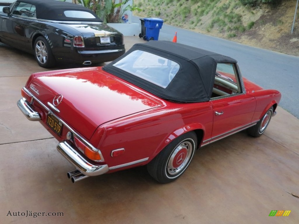 1969 SL Class 280 SL Roadster - Signal Red / Parchment photo #22