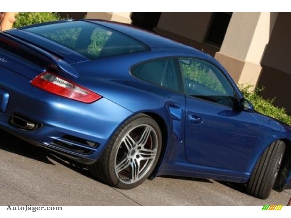 2007 911 Turbo Coupe - Cobalt Blue Metallic / Black photo #11