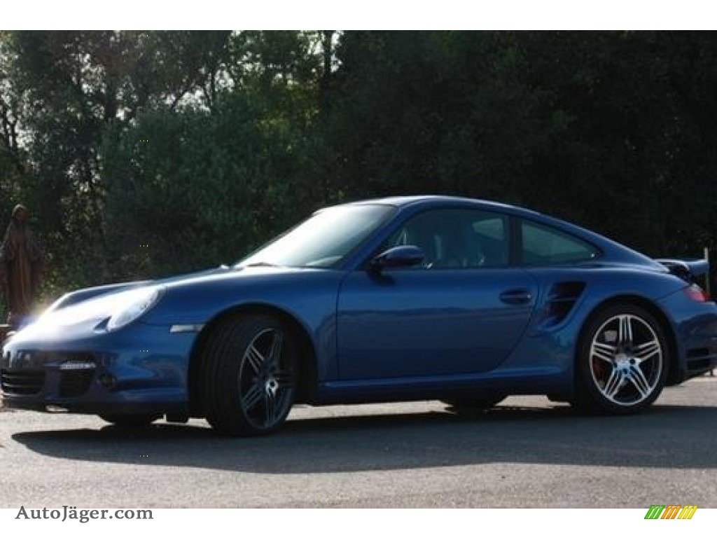 2007 911 Turbo Coupe - Cobalt Blue Metallic / Black photo #12