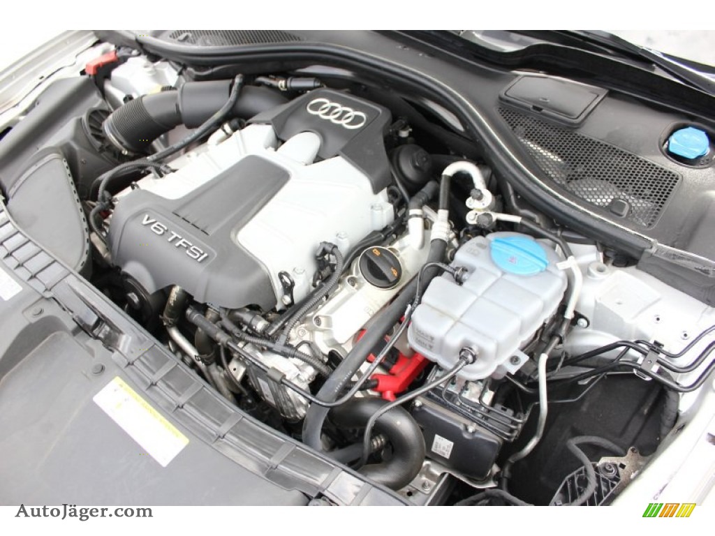 2012 A6 3.0T quattro Sedan - Ice Silver Metallic / Black photo #57