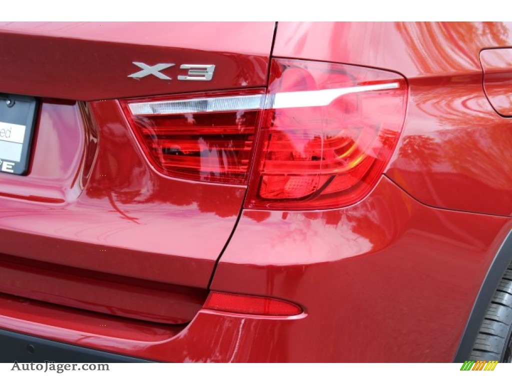 2014 X3 xDrive35i - Vermilion Red Metallic / Oyster photo #21