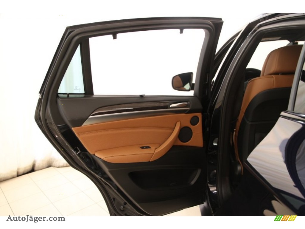 2013 X6 xDrive50i - Carbon Black Metallic / Saddle Brown photo #48