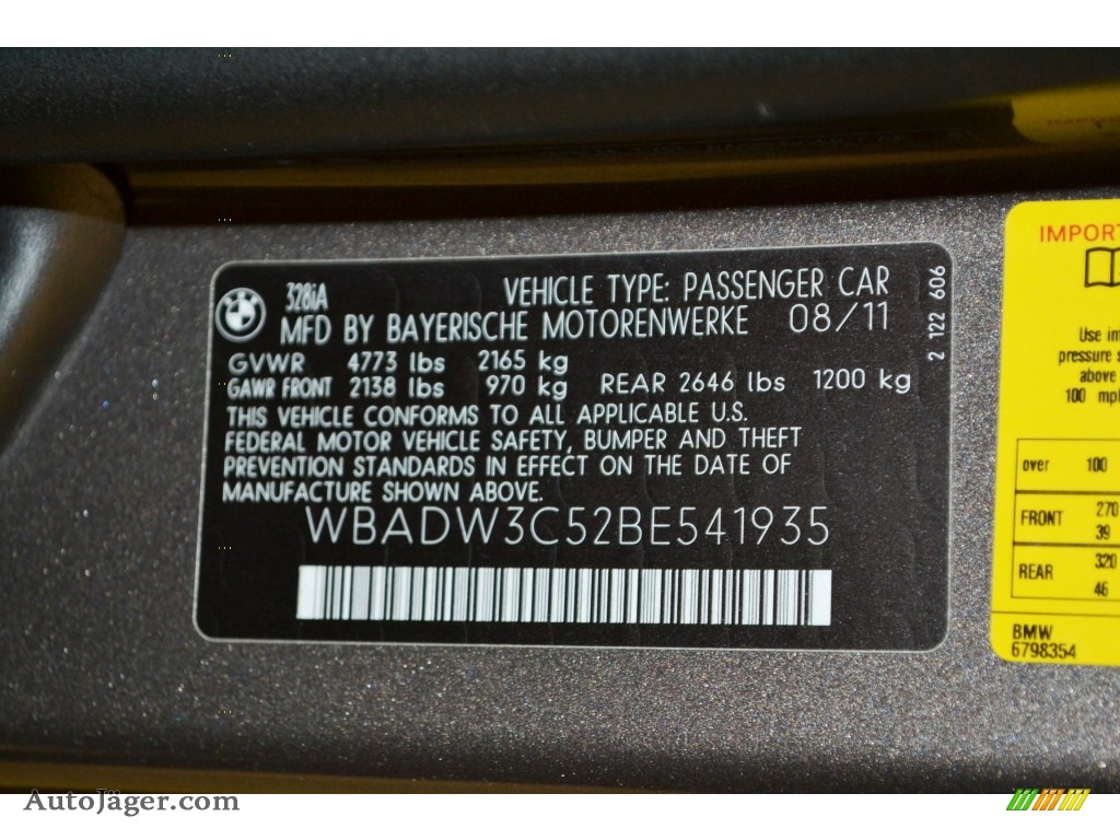 2011 3 Series 328i Convertible - Mojave Metallic / Oyster/Black Dakota Leather photo #11