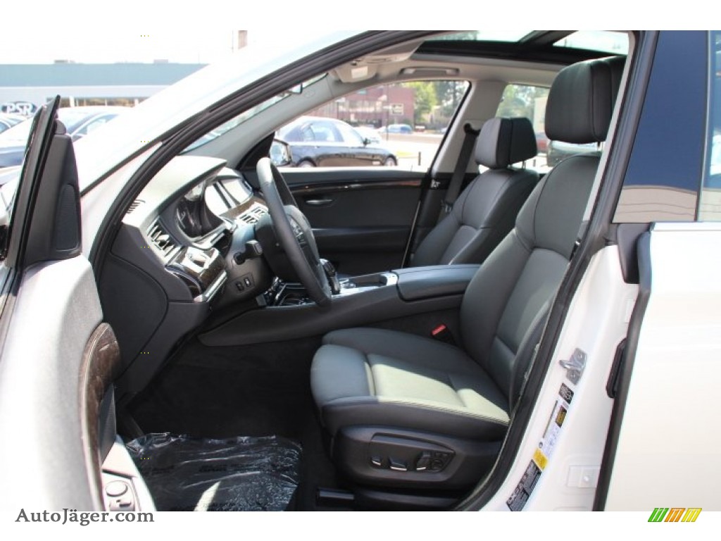 2014 5 Series 535i xDrive Gran Turismo - Mineral White Metallic / Black photo #10