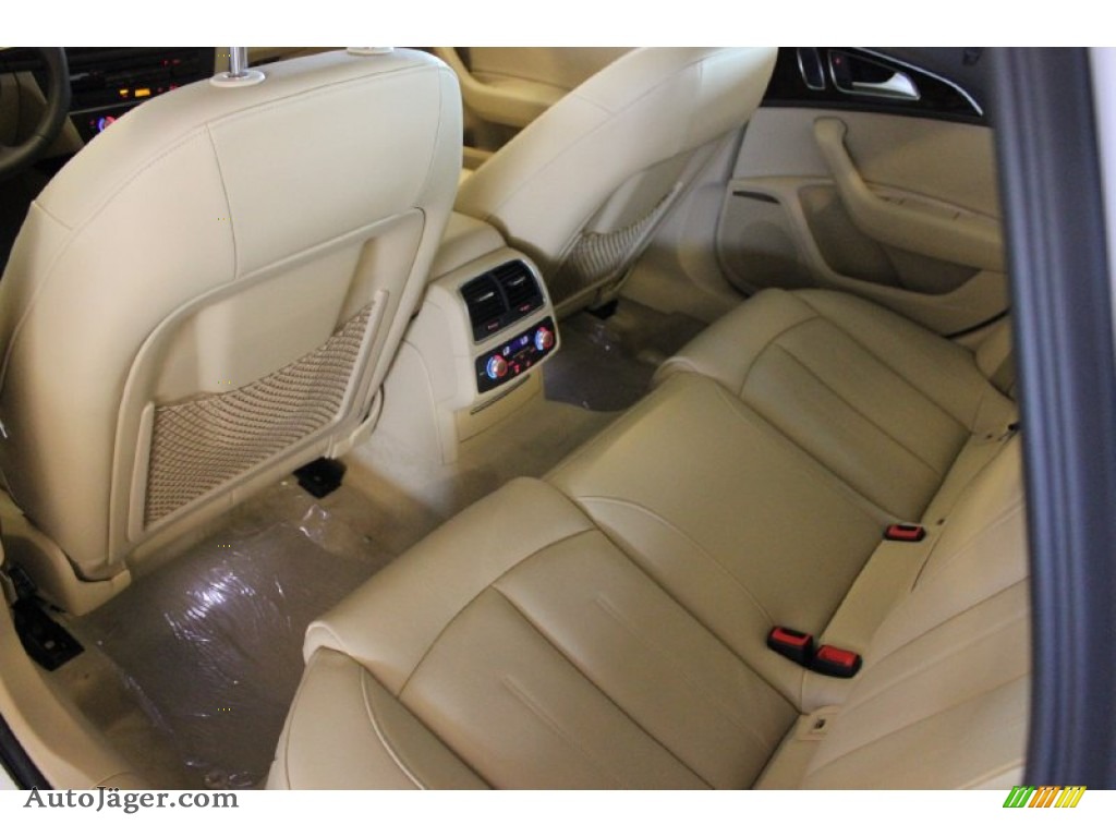 2015 A6 2.0T Premium Plus Sedan - Ibis White / Velvet Beige photo #25