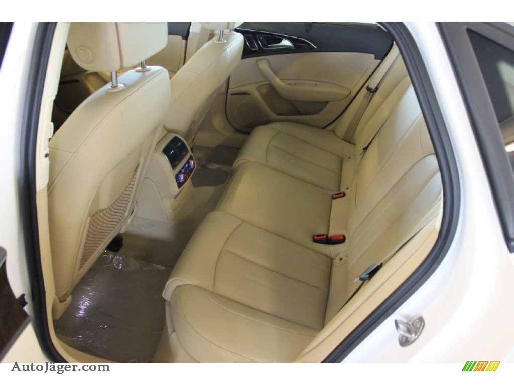 2015 A6 2.0T Premium Plus Sedan - Ibis White / Velvet Beige photo #26