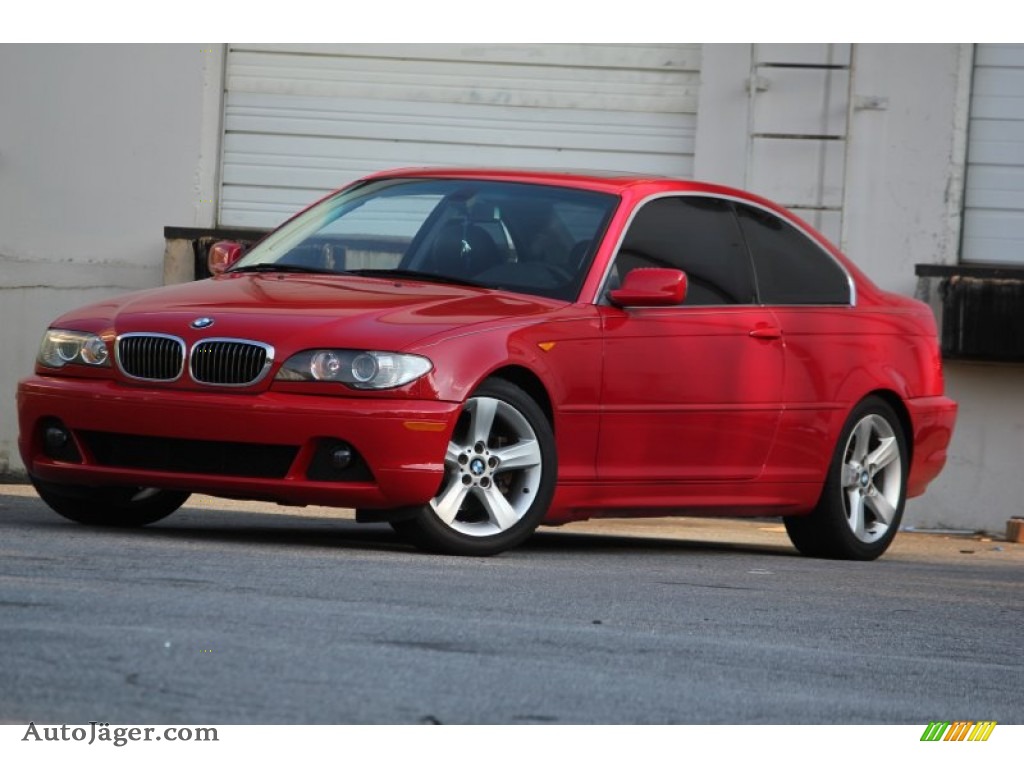 Electric Red / Black BMW 3 Series 325i Coupe