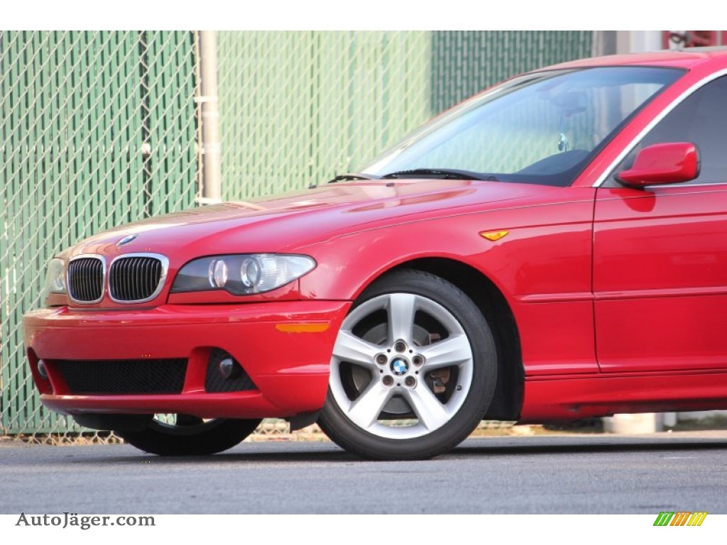 2005 3 Series 325i Coupe - Electric Red / Black photo #23