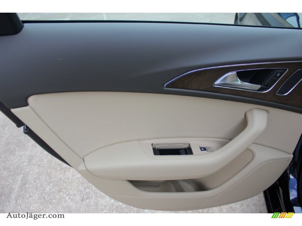 2015 A6 2.0T Premium Plus Sedan - Moonlight Blue Metallic / Velvet Beige photo #25