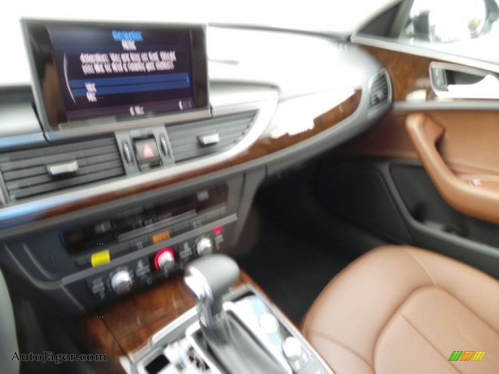 2015 A6 3.0 TDI Premium Plus quattro Sedan - Phantom Black Pearl / Nougat Brown photo #15