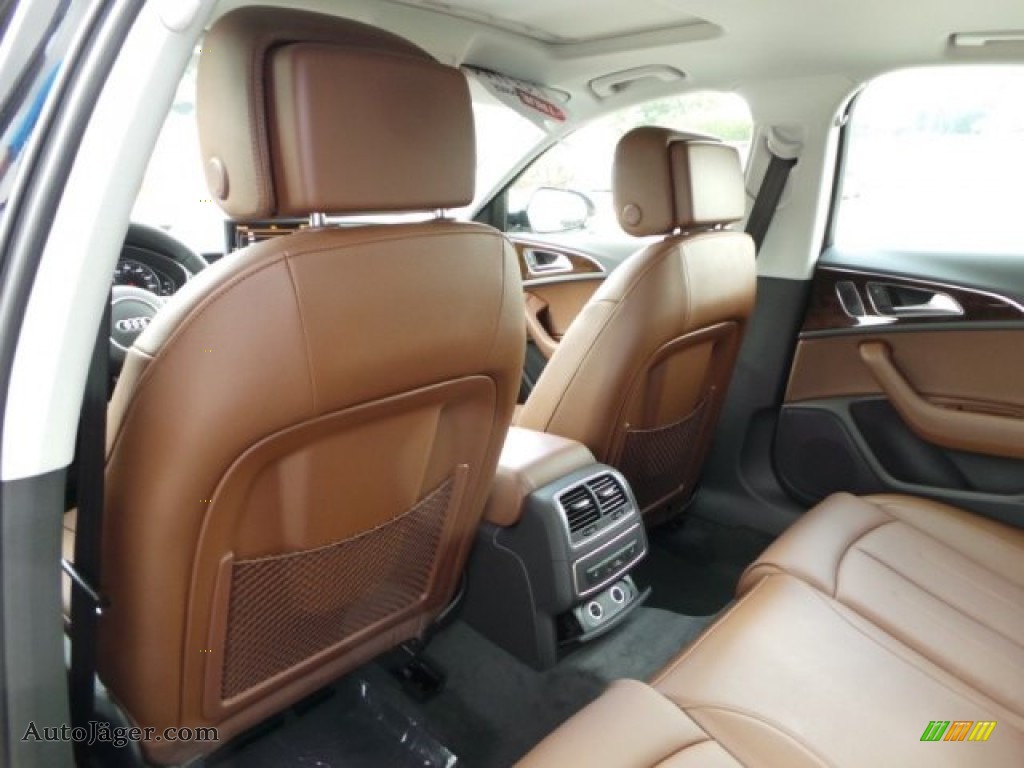 2015 A6 3.0 TDI Premium Plus quattro Sedan - Phantom Black Pearl / Nougat Brown photo #26