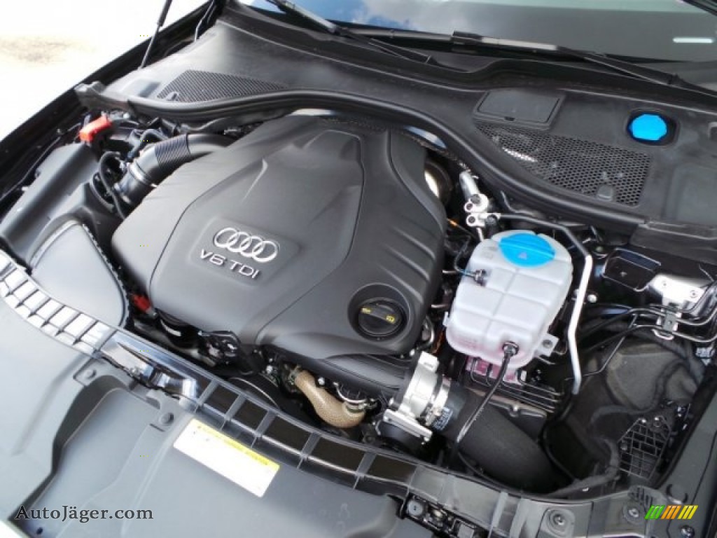 2015 A6 3.0 TDI Premium Plus quattro Sedan - Phantom Black Pearl / Nougat Brown photo #32