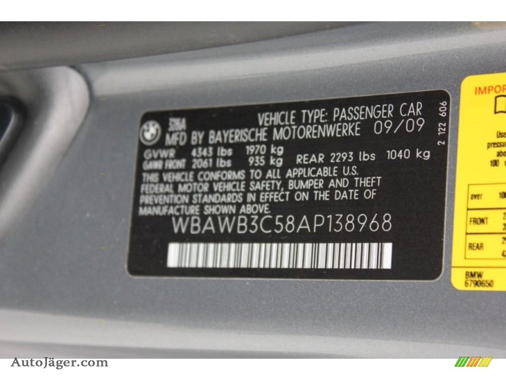 2010 3 Series 328i Coupe - Space Gray Metallic / Gray Dakota Leather photo #31