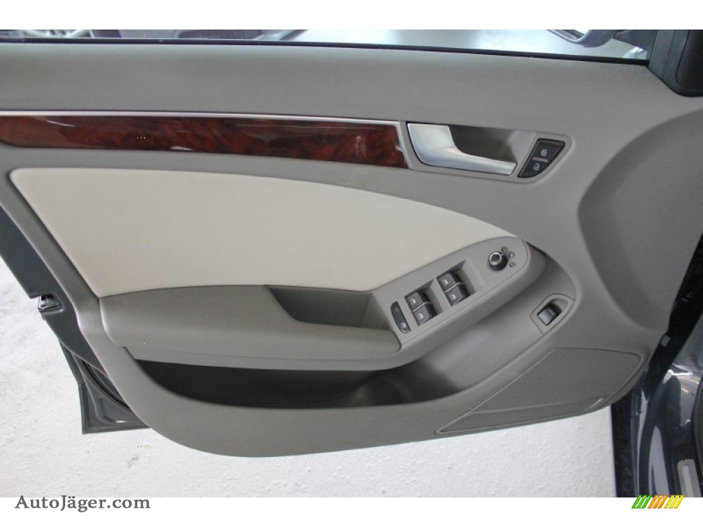 2011 A4 2.0T quattro Sedan - Meteor Grey Pearl / Light Gray photo #10