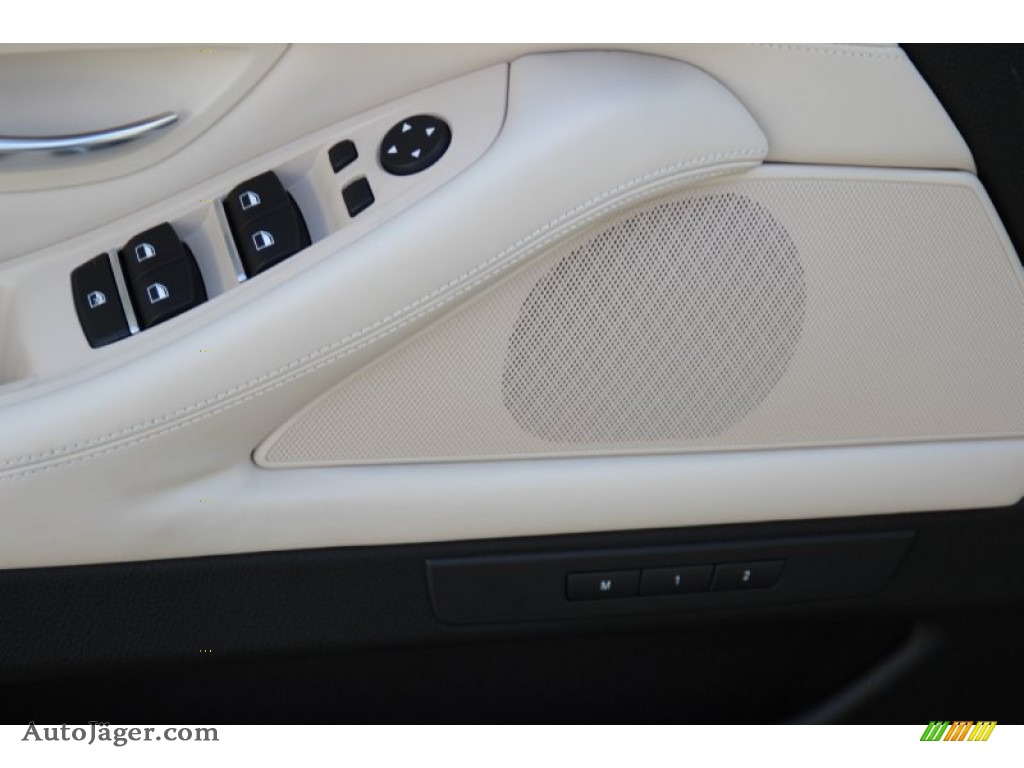 2014 5 Series 535d xDrive Sedan - Dark Graphite Metallic / Ivory White/Black photo #10
