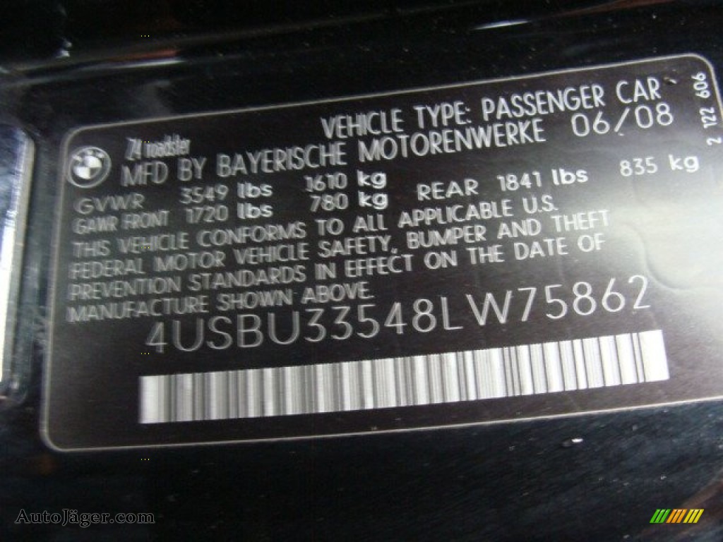 2008 Z4 3.0i Roadster - Black Sapphire Metallic / Black photo #31
