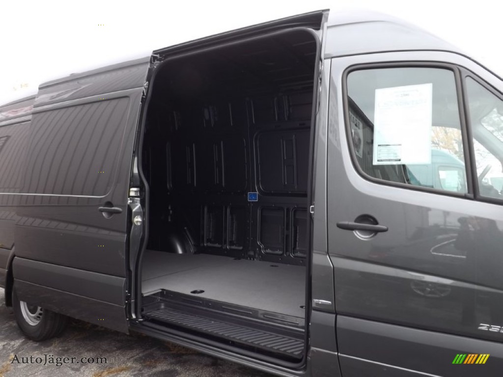2015 Sprinter 2500 High Roof Cargo Van - Graphite Grey Metallic / Black photo #4
