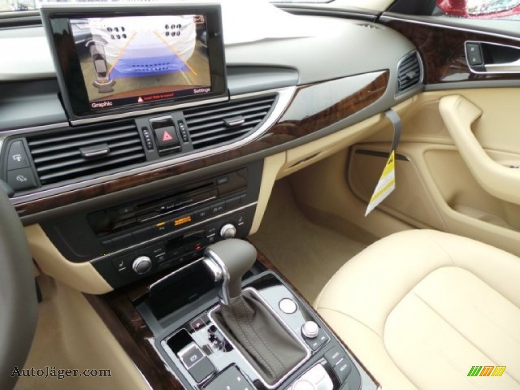 2015 A6 2.0T Premium Plus Sedan - Garnet Red Pearl / Velvet Beige photo #15