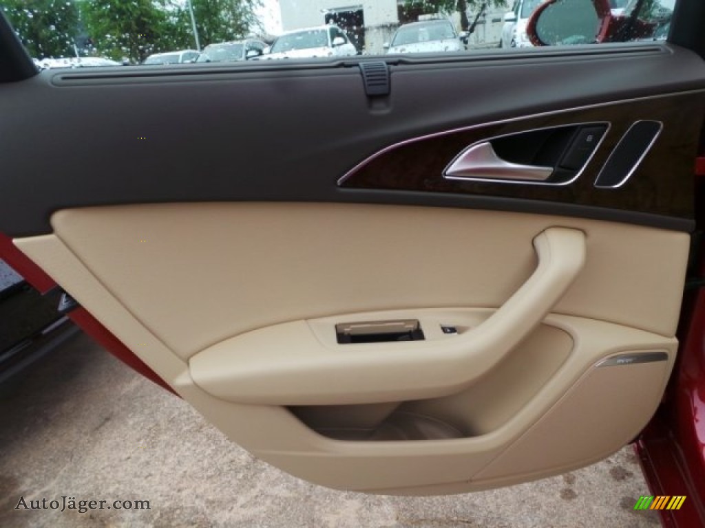 2015 A6 2.0T Premium Plus Sedan - Garnet Red Pearl / Velvet Beige photo #27