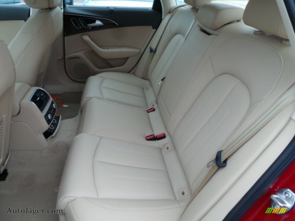 2015 A6 2.0T Premium Plus Sedan - Garnet Red Pearl / Velvet Beige photo #29